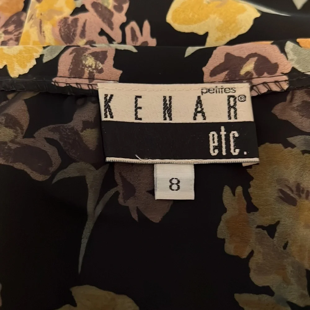 Vintage Floral Maxi Skirt by Kenar etc. petite size 8 High waist